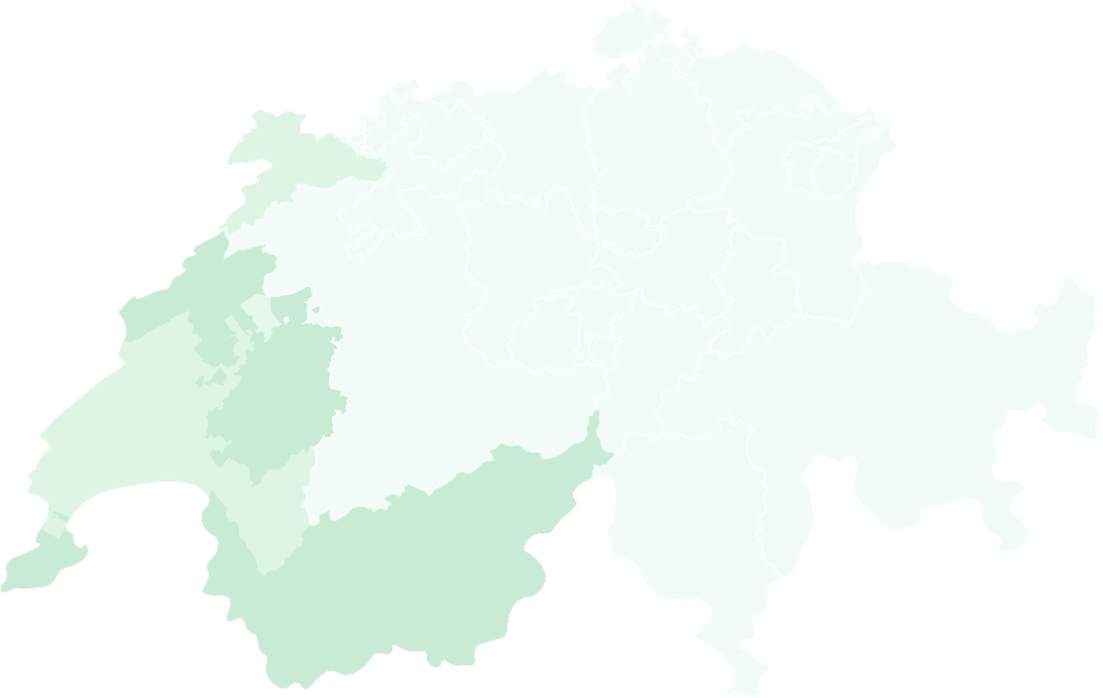 Carte Suisse romande